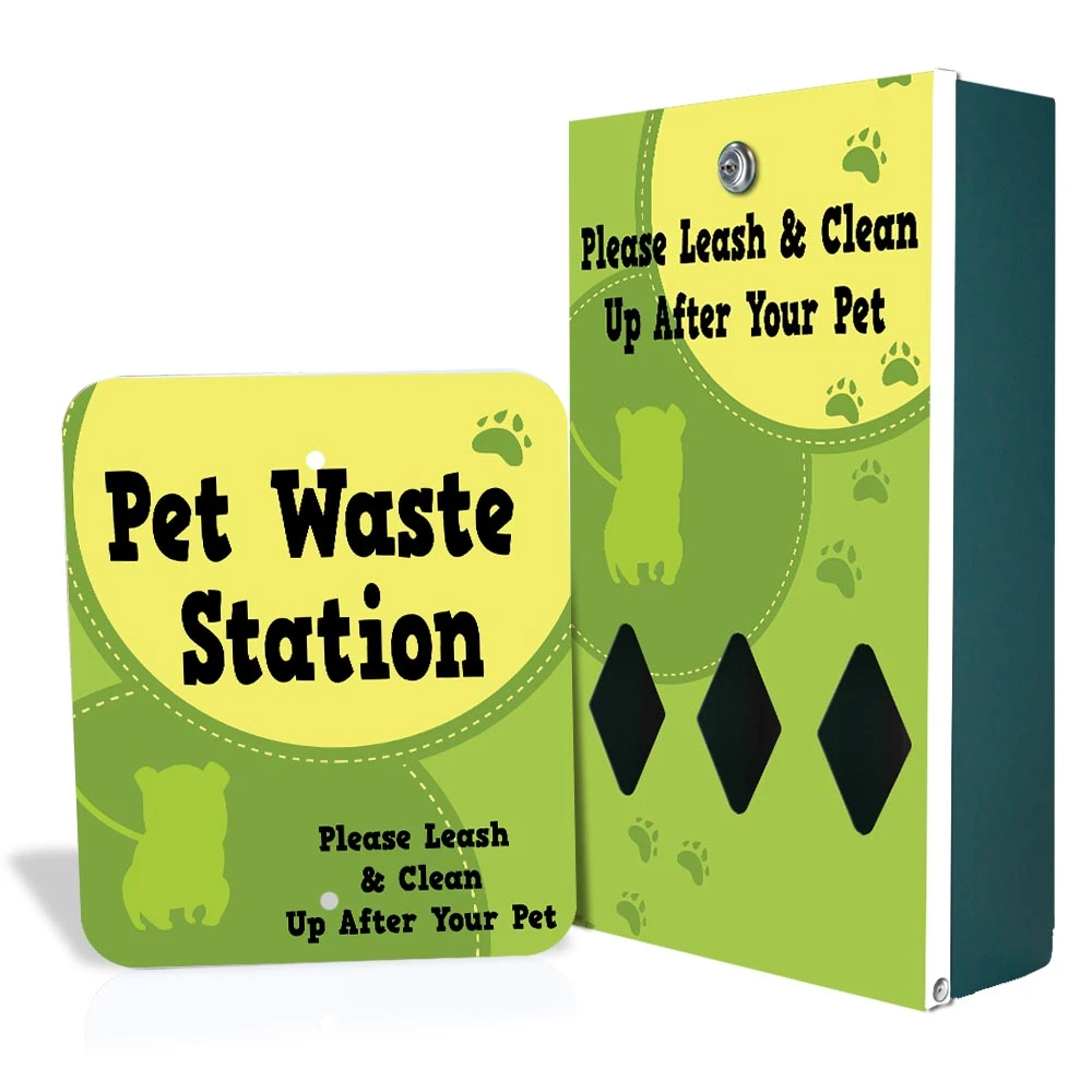 Custom Printed Dog Waste Station - You Provide Artwork