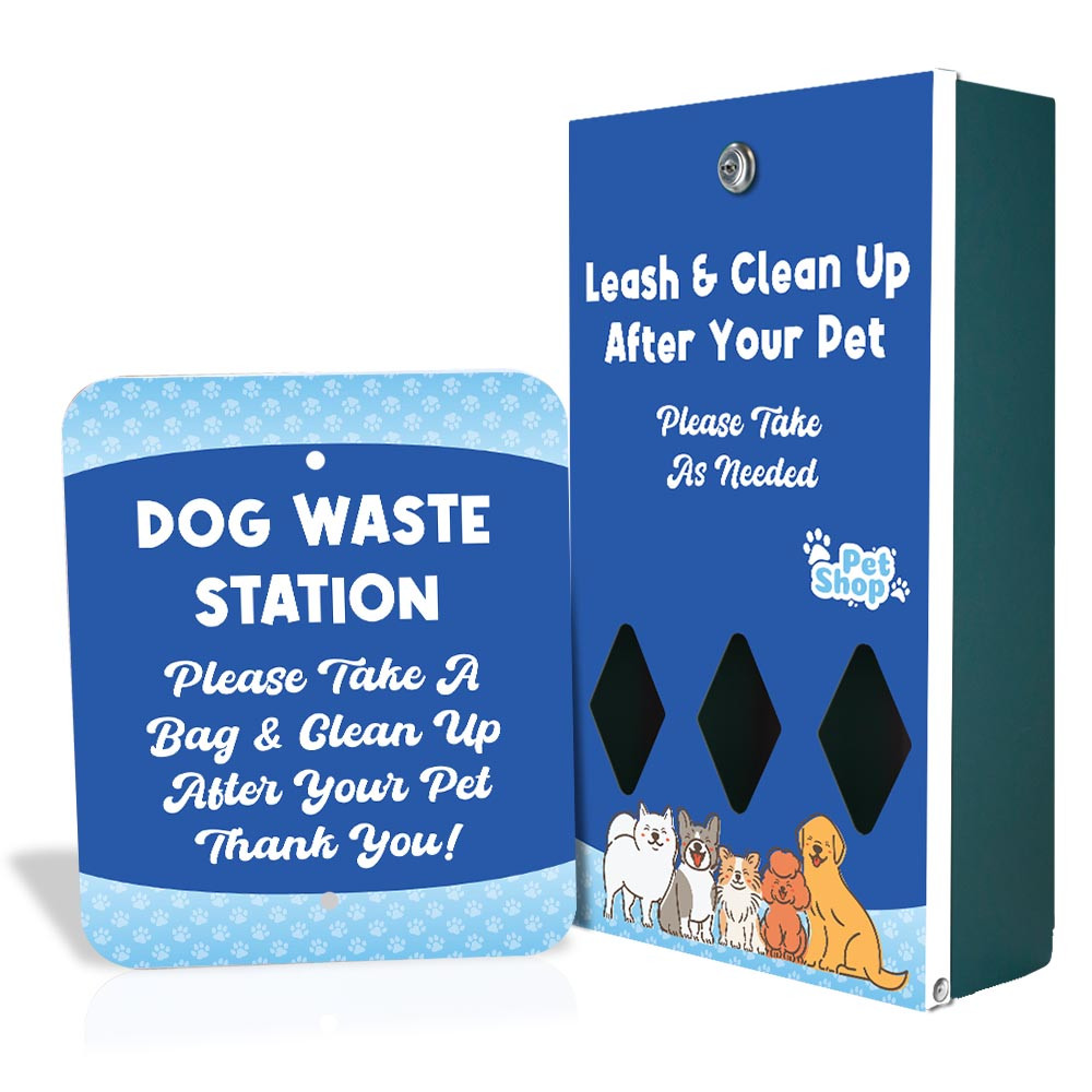 Custom Printed Dog Waste Station - You Provide Artwork
