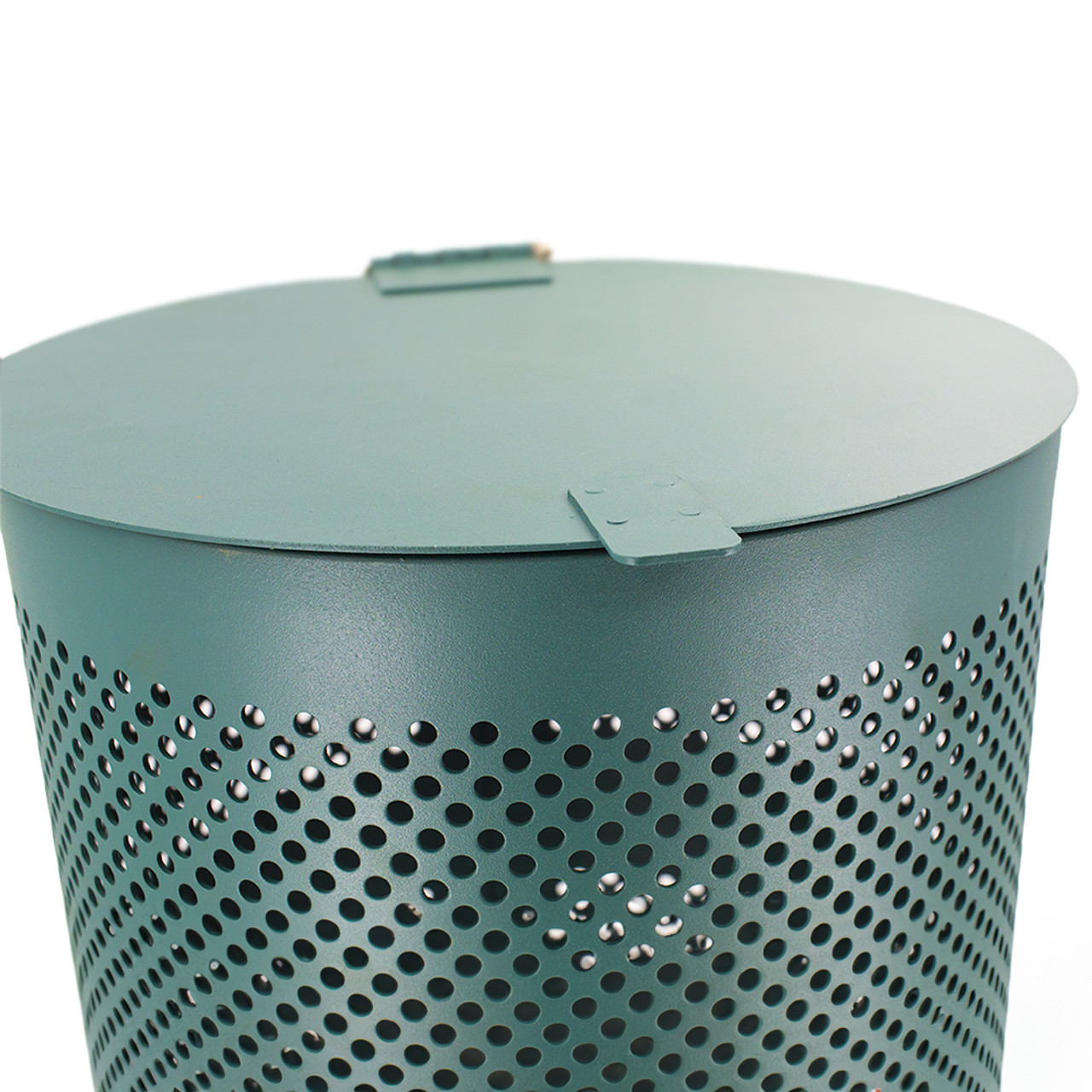 Round Waste Can -Aluminum with lid