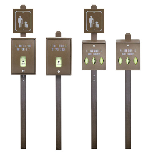 TRAIL PROVEN™ Mini Dog Waste Station - made from recycled plastics TRAIL PROVEN™ Mini Dog Waste Station - made from recycled plastics