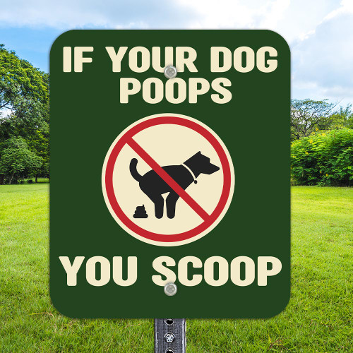 You Scoop: 10"x 12" Aluminum Sign You Scoop: 10"x 12" Aluminum Sign