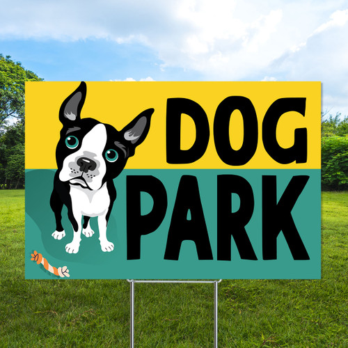 Dog Park 12"x18" Coroplast Signs - Dual Color Dogs Dog Park 12"x18" Coroplast Signs - Dual Color Dogs