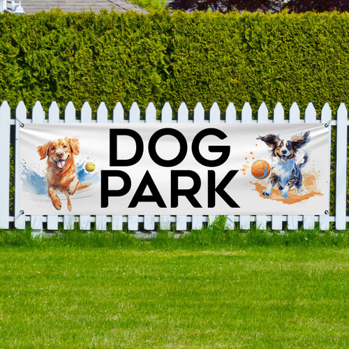Dog Park: 3x10 Ft Vinyl Banner Dog Park: 3x10 Ft Vinyl Banner