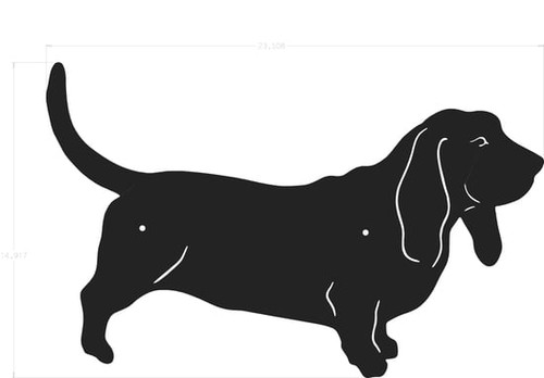 Silhouette - Basset Hound Silhouette - Basset Hound
