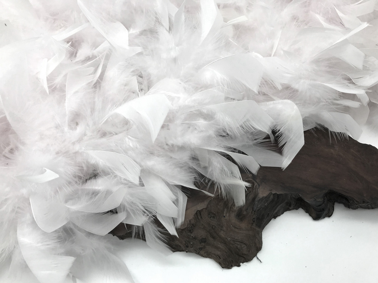 1920s Inspired White Chandelle Feather Boa – Unique Vintage
