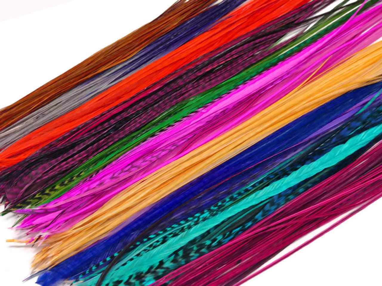 Feather Hair Accessories Bulk Hair Feathers ALL Colors Long Real