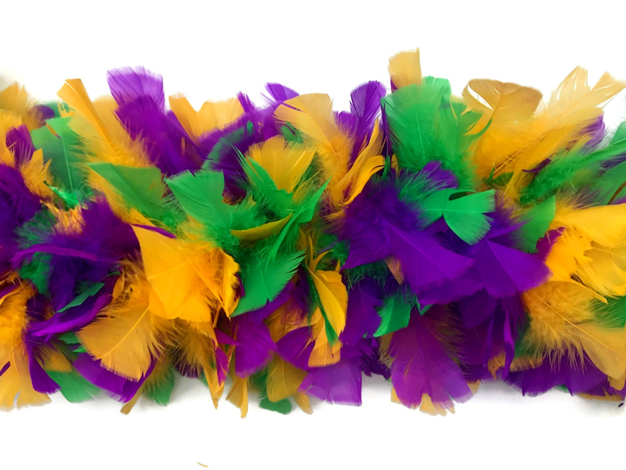 Touch of Nature Chandelle Feather Boa 45GM 2Yds Mardi Gras Mix w
