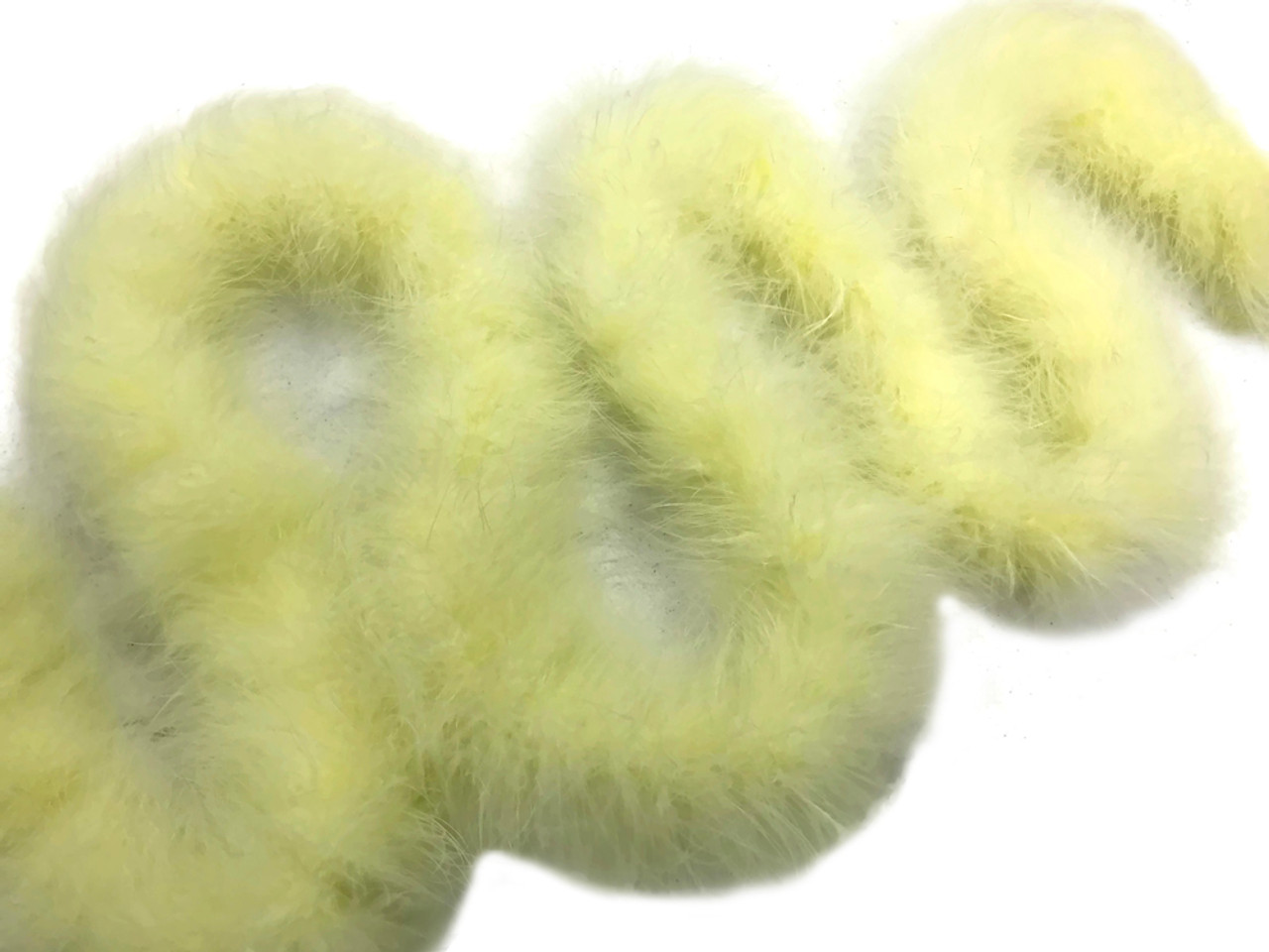 lwingflyer 100pcs Yellow Fluffy Turkey Marabou Feathers 4-6 Inches