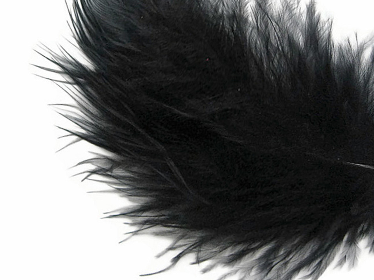 1/4 lb Black Marabou Turkey Fluff | Moonlight Feather