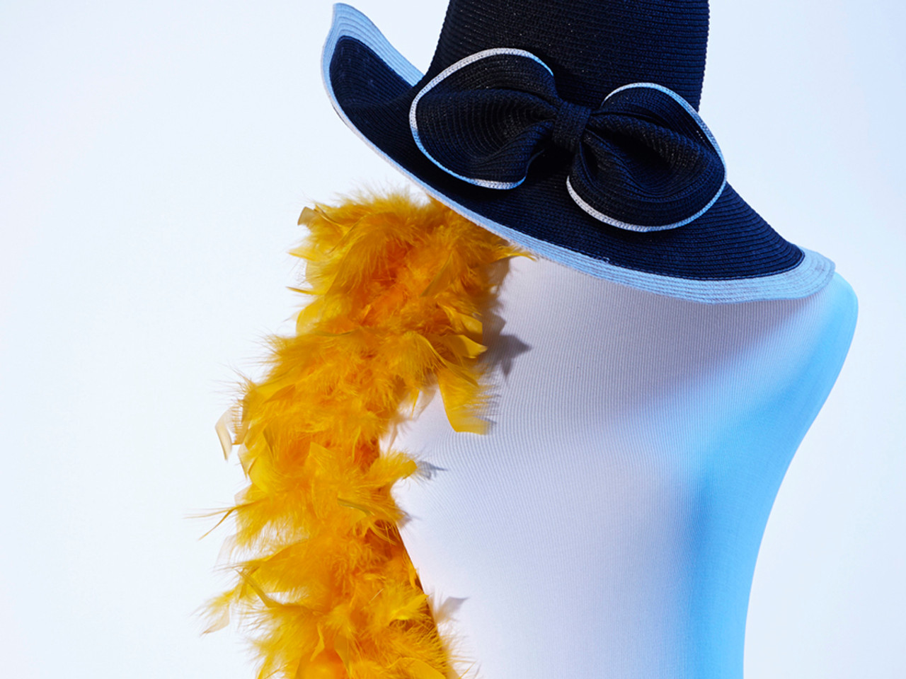 Yellow Feather for Fedora Hat