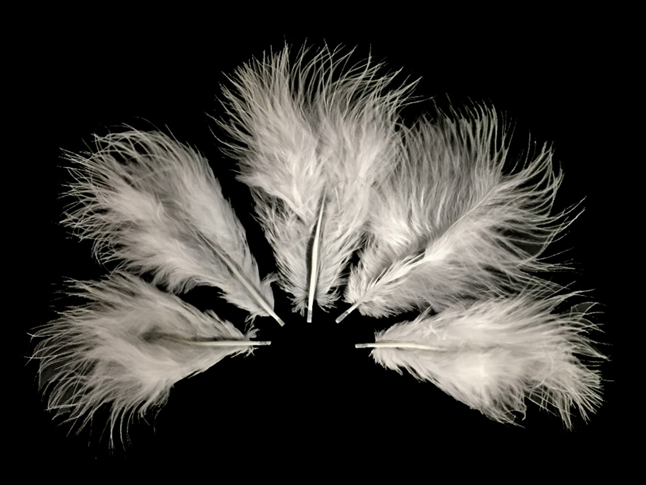 Dark Green Feathers, Medium Fluffy Marabou