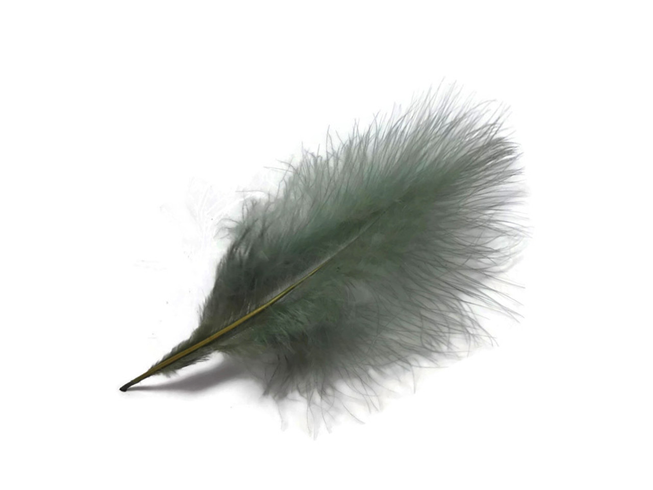 1/4 Lb - Peacock Green Turkey Marabou Short Down Fluffy Loose Wholesale  Feathers (Bulk)