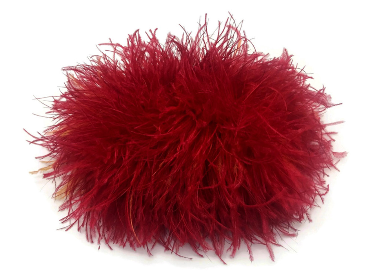 Wrights Trim Red Ostrich Feather Boa