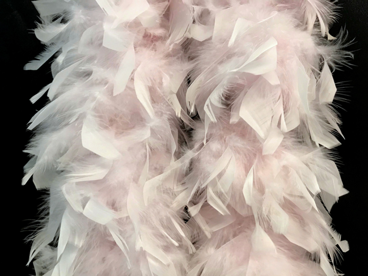 2 Yards - Light Pink Heavy Weight Chandelle Feather Boa | 80 Gram