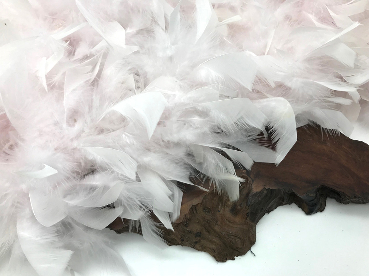2 Yards - Light Pink Heavy Weight Chandelle Feather Boa | 80 Gram