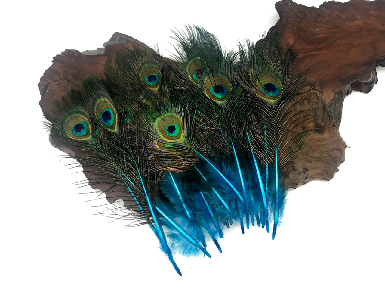 Artificial Feathers, L: 15 cm, W: 8 cm, Light Blue, 10 pc, 1 Pack
