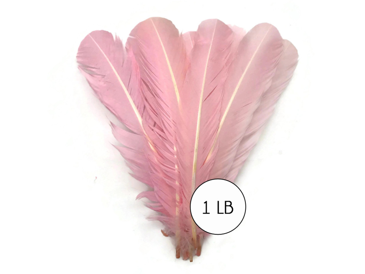 Pink Ostrich Feather Quill Pen