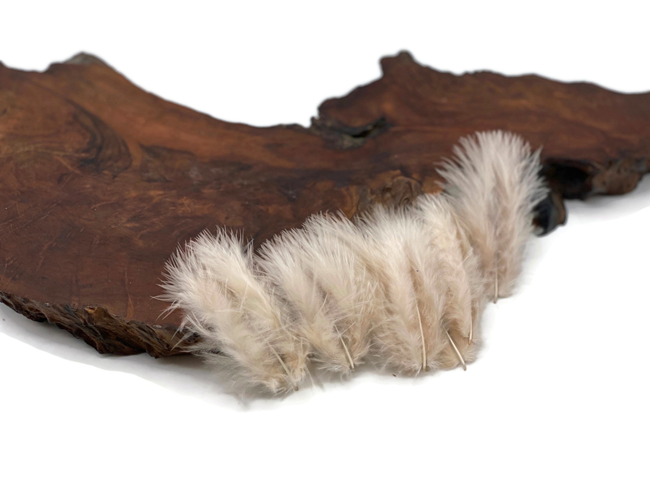 1 Pack - Nude Turkey Marabou Short Down Fluff Loose Feathers 0.10 Oz.