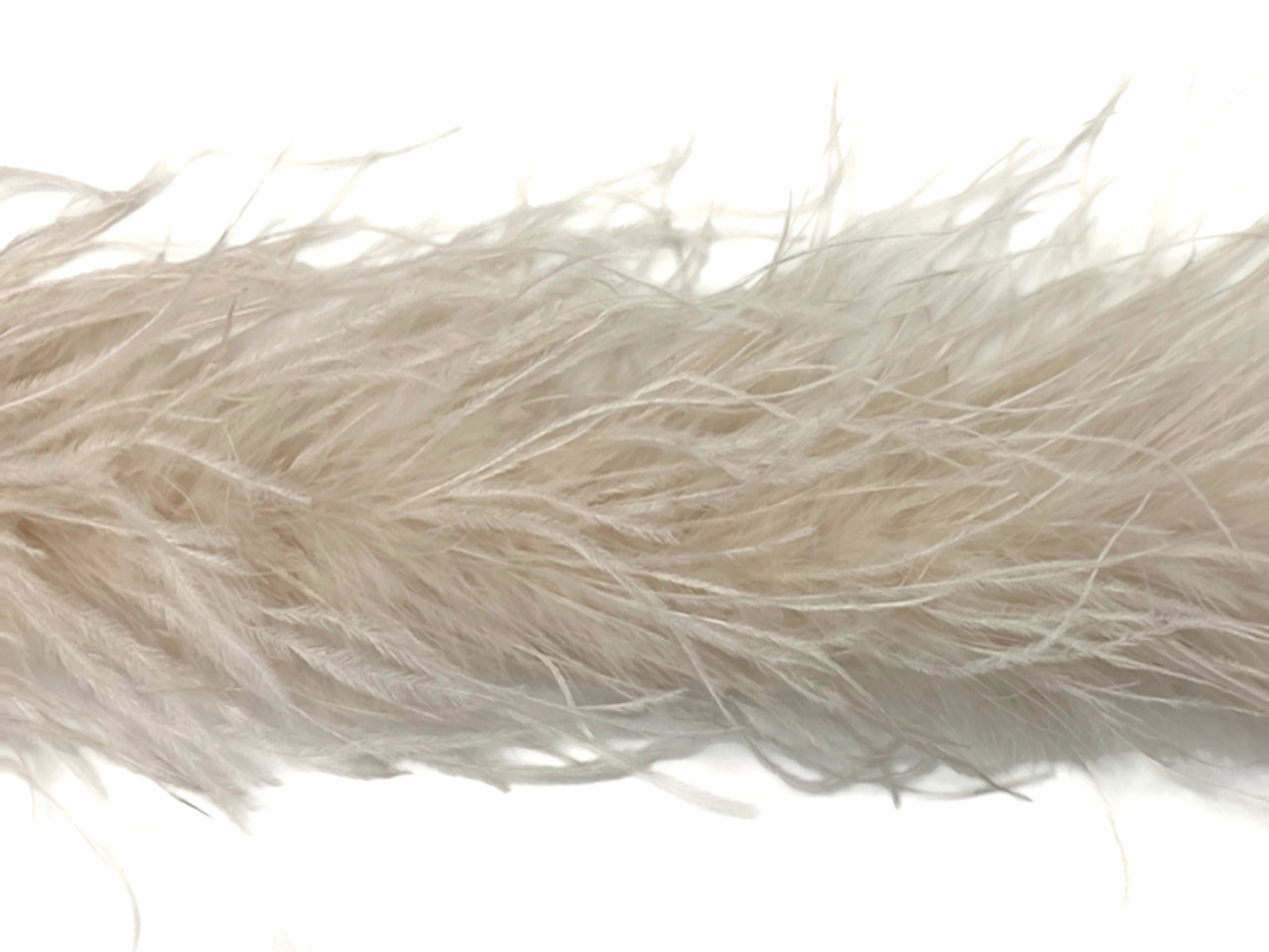 1 Piece - WHITE Ostrich Feather Boa 12 Ply