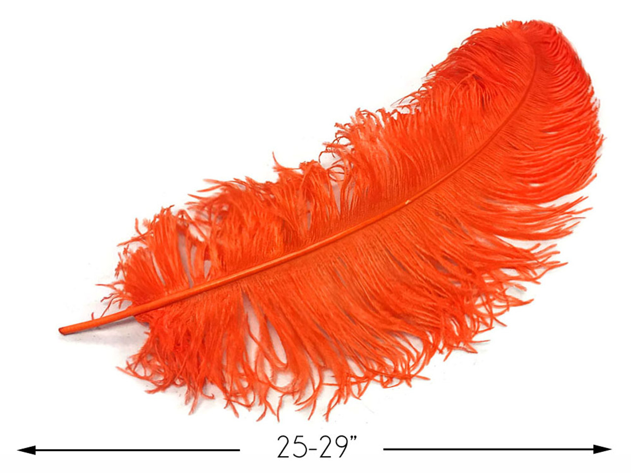 1/2 lb. - 25-29 Red Large Ostrich Wing Plume Wholesale Feathers (Bulk)