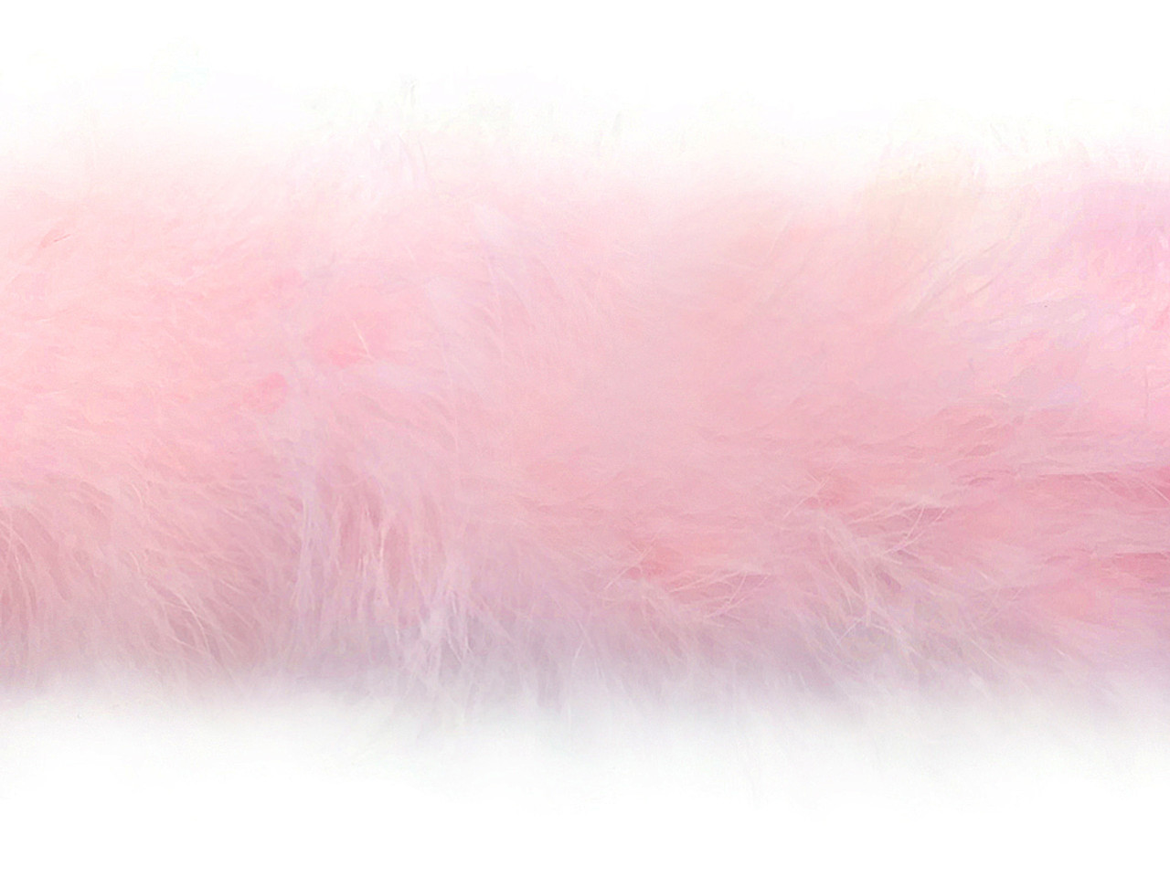 2 Yards - Baby Pink Turkey Medium Weight Marabou Feather Boa 25 Gram