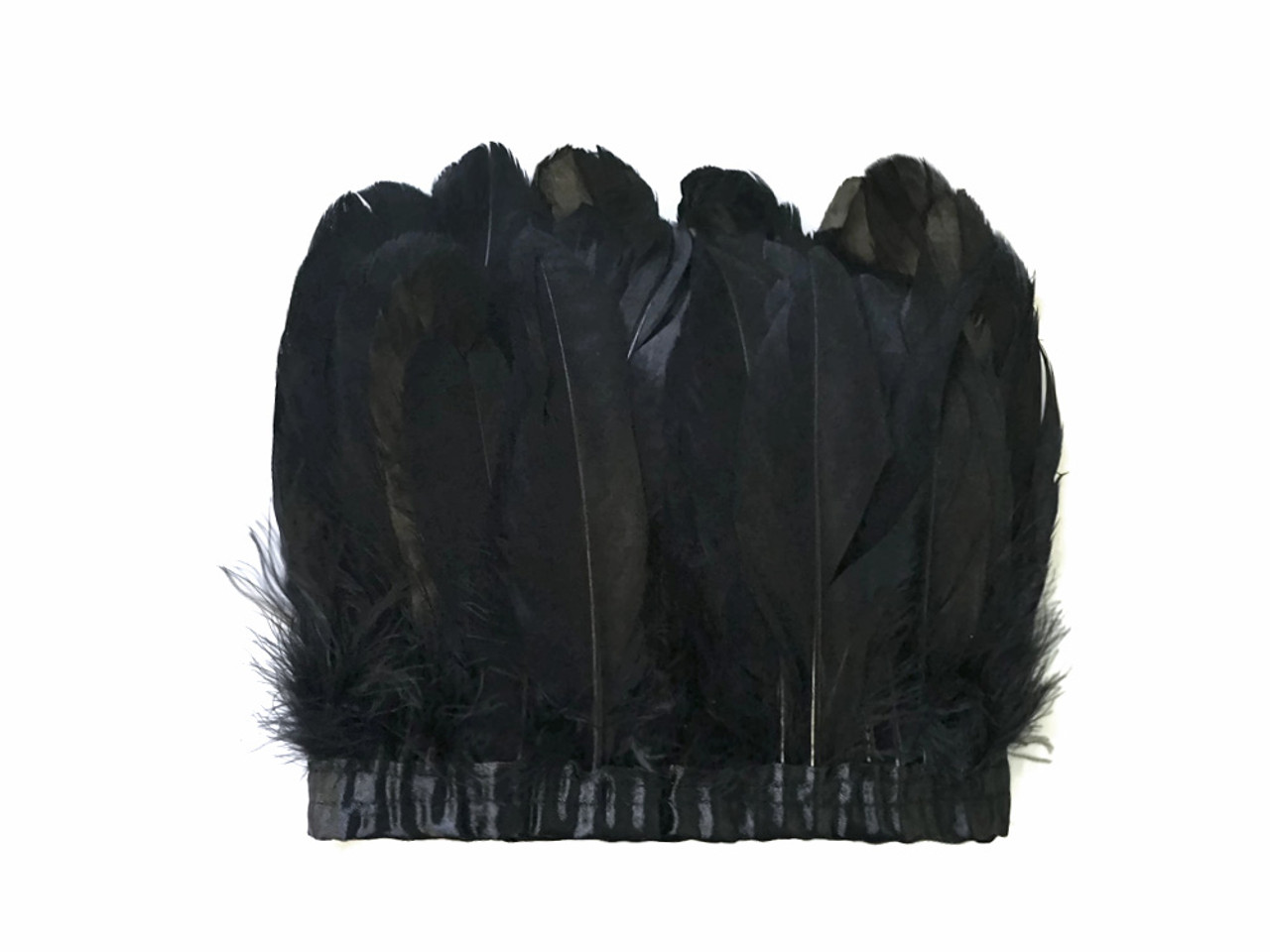 Black Marabou Feathers (5to 6)