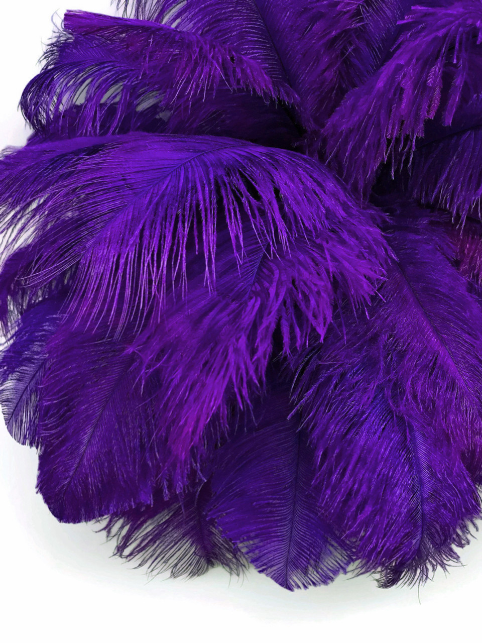 20 Ply Aqua Violet Luxury Ostrich Feather Boa 71long (180 cm)