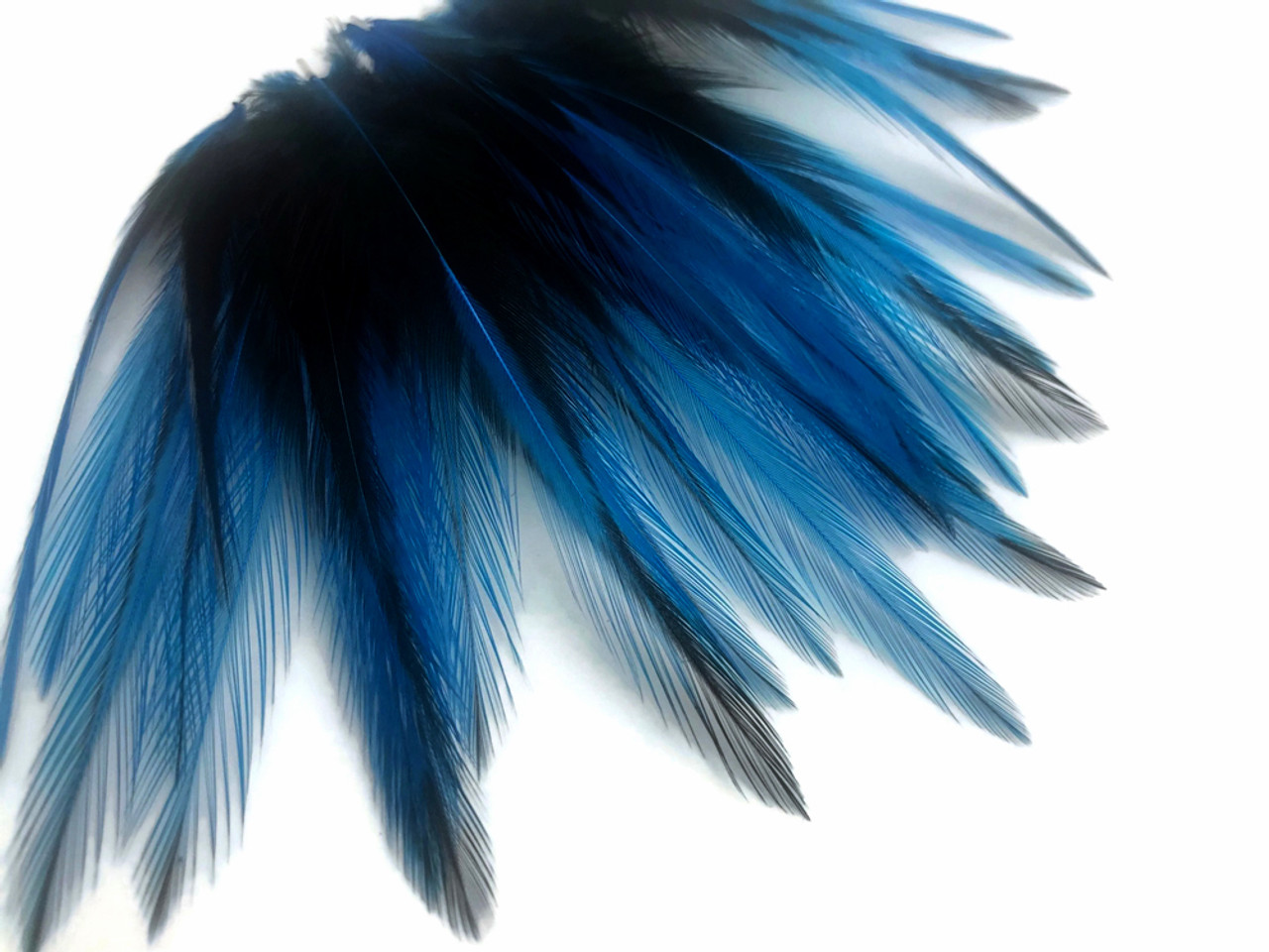 Rooster Feathers, 4-6” Natural Rooster Badger Saddle Strung Craft Feathers