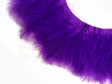 1 Yard - Purple Marabou Turkey Fluff Feather Fringe Trim