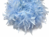 2 Yards - Light Blue Heavy Weight Chandelle Feather Boa | 80 Gram