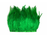 1 Yard - Christmas Green Rooster Neck Hackle Saddle Feather Wholesale Trim