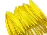 1 Pack - Yellow Dyed Duck Cochettes Loose Wing Quill Feather 0.30 Oz.