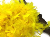 2 Yards - Yellow Heavy Weight Chandelle Feather Boa | 80 Gram