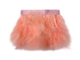 1 Yard - Peach Pink Marabou Turkey Fluff Feather Fringe Trim