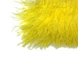 6 Inch Strip - Yellow Ostrich Fringe Trim Feather
