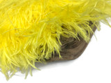 6 Inch Strip - Yellow Ostrich Fringe Trim Feather