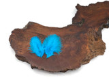 1/4 Lb - Turquoise Blue Turkey Marabou Short Down Fluffy Loose Wholesale Feathers (Bulk)