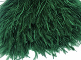 6 Inch Strip - Hunter Green Ostrich Fringe Trim Feather