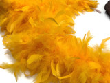 2 Yards - Golden Yellow Heavy Weight Chandelle Feather Boa | 80 Gram