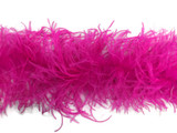 1 Piece - Hot Pink Ostrich Feather Boa 3 Ply fluffy wispy soft