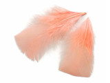 1 Pack - Peach Pink Dyed Turkey T-Base triangle Body Plumage Feathers 0.50 Oz.