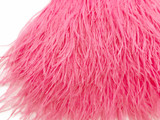 1 Yard - Candy Pink Ostrich Fringe Trim Wholesale Feather (Bulk)