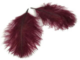 1 Pack - Burgundy Ostrich Small Confetti Feathers 0.3 Oz
