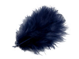 1/4 Lb - Navy Blue Turkey Marabou Short Down Fluffy Loose Wholesale Feathers (Bulk)
