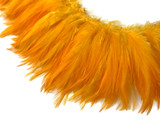 1 Yard - Golden Yellow Strung Rooster Neck Hackle Wholesale Feathers (Bulk)
