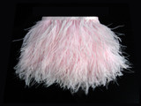 10 Yards - Baby Pink Ostrich Fringe Trim Wholesale Feather (Bulk)