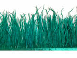 10 Yards - Ocean Green Ostrich Fringe Trim Wholesale Feather (Bulk)