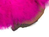 1 Yard - Hot Pink Marabou Turkey Fluff Feather Fringe Trim