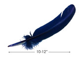 1 Lb. - Navy Blue Turkey Tom Rounds Secondary Wing Quill Wholesale Feathers (Bulk)