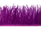 1 Yard - Amethyst Purple Ostrich Fringe Trim Wholesale Feather (Bulk)